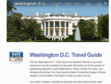 Tablet Screenshot of go-washingtondc.com